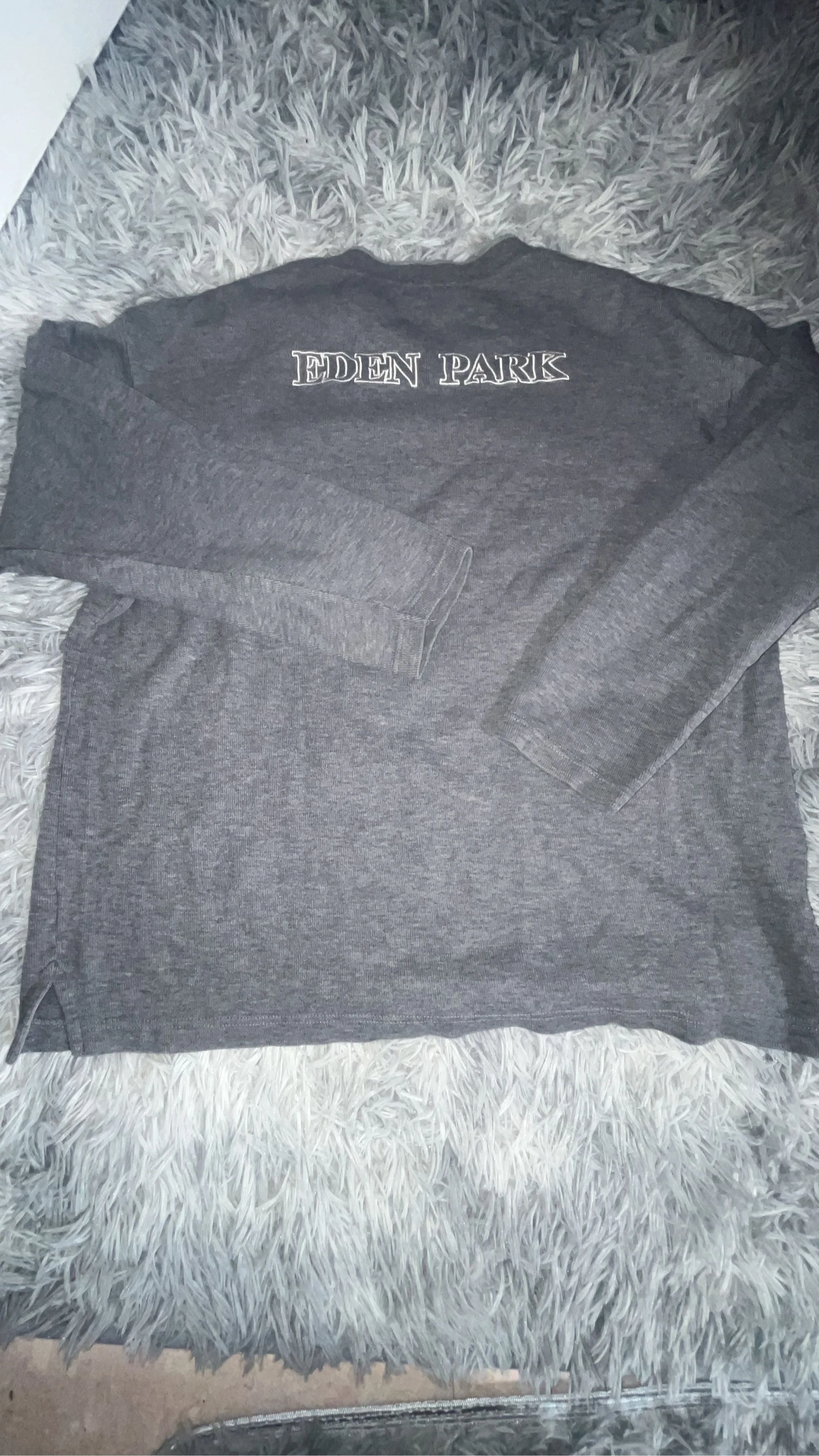 Dun sweatshirt / T-shirt Eden Park grijs V-hals - Maat L – photo 7